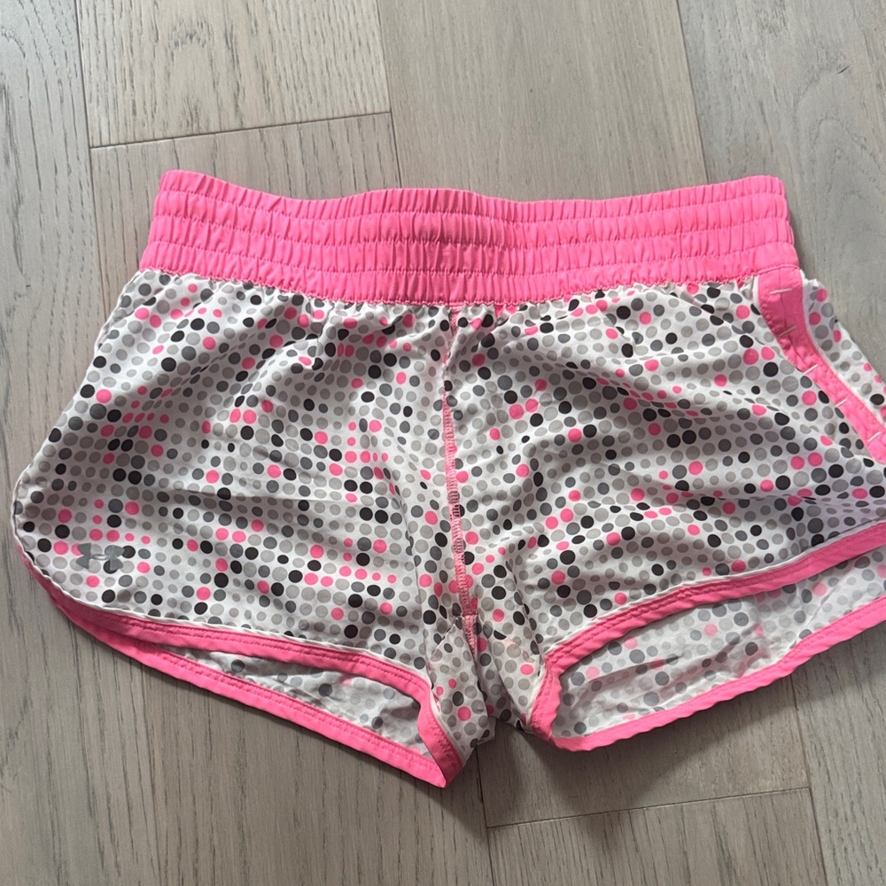 Under Armour Pink and Gray Athletic Shorts